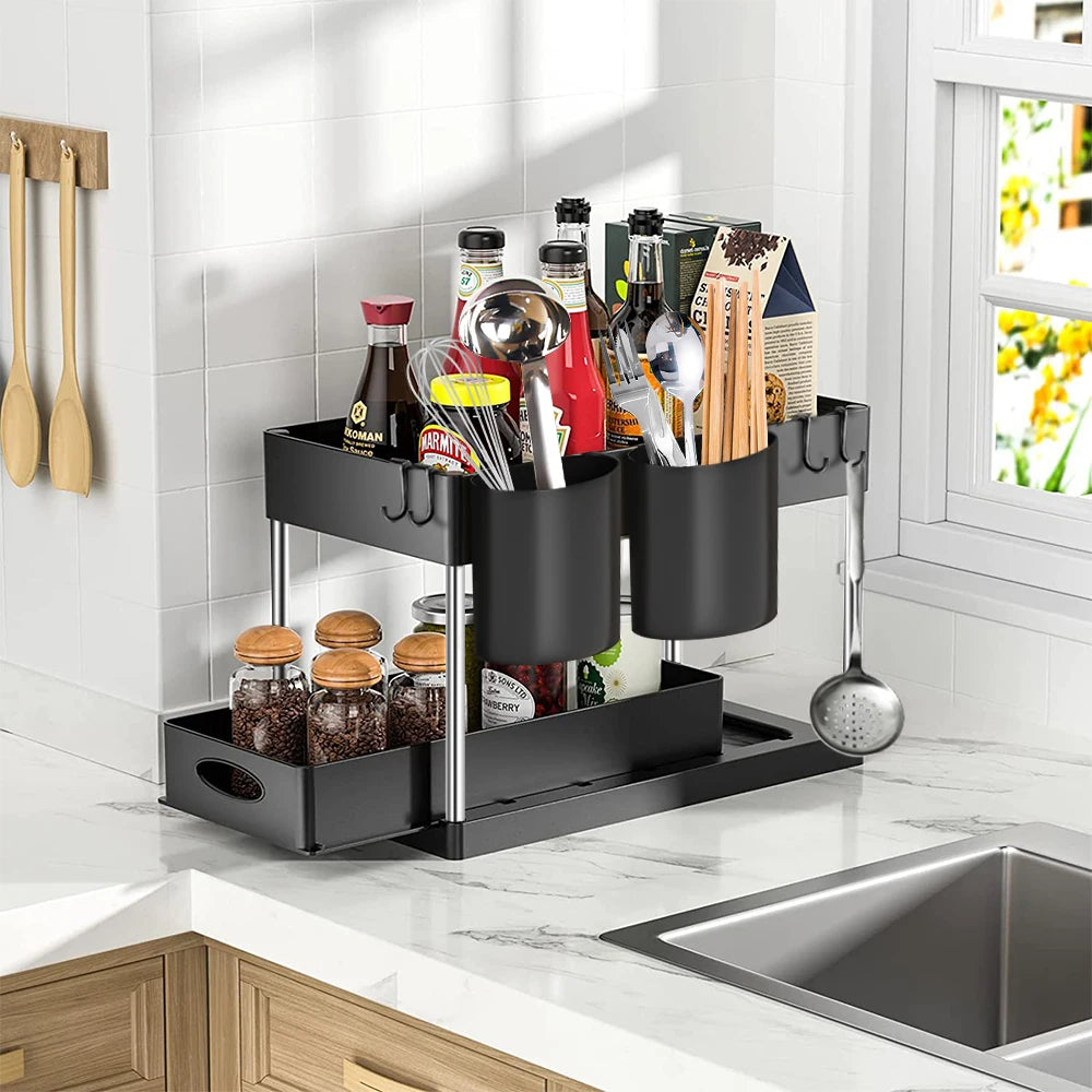 Organizador de lavabo multifunción