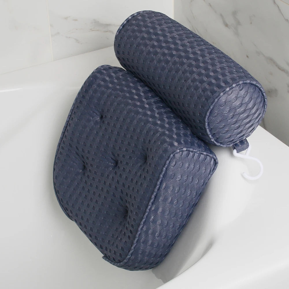 Almohada de Baño Air Mesh con Soporte para Cuello, Cabeza y Espalda