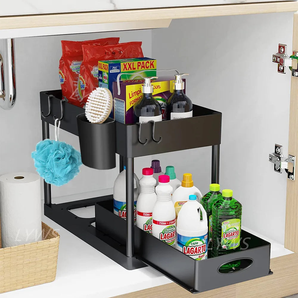 Organizador de lavabo multifunción