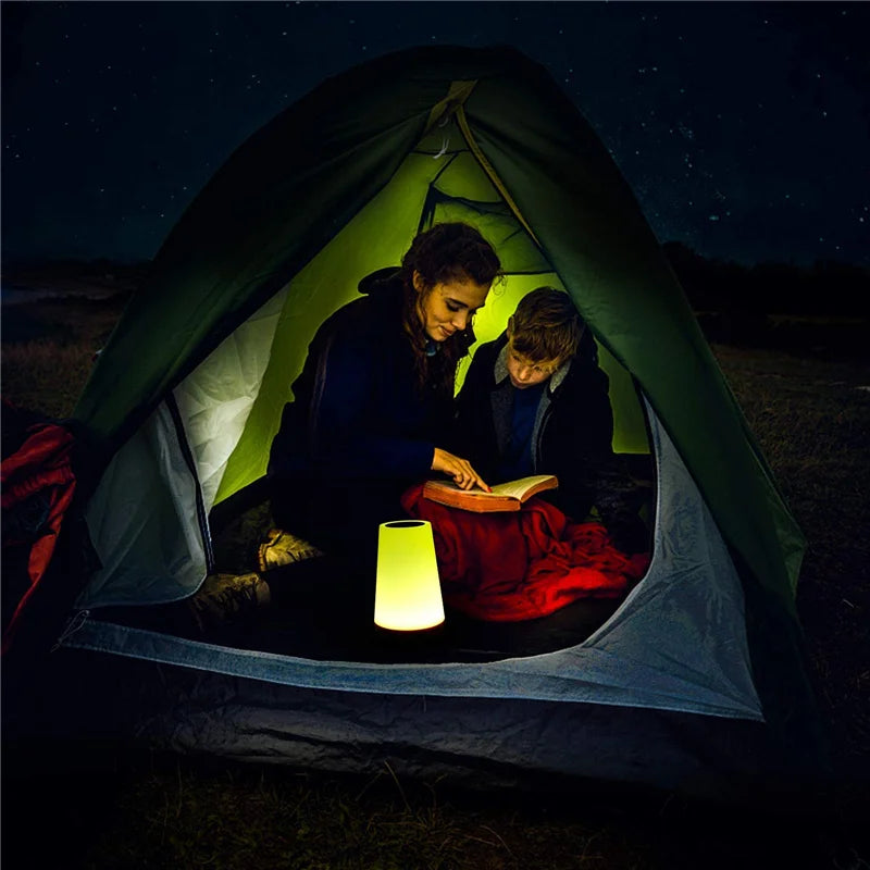 Lámpara de noche RGB con control remoto y ajuste táctil