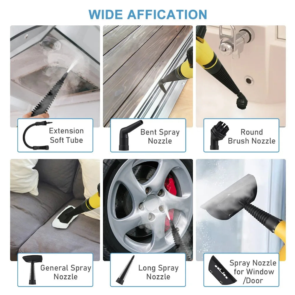 Limpiador de vapor portátil de alta temperatura para cocina y baño