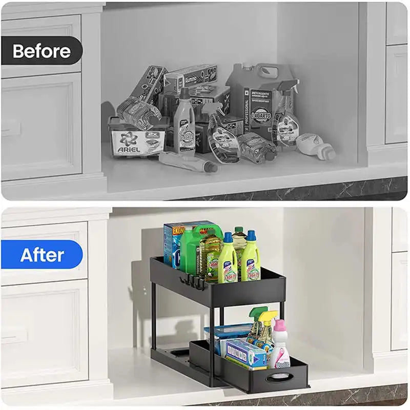Organizador de lavabo multifunción
