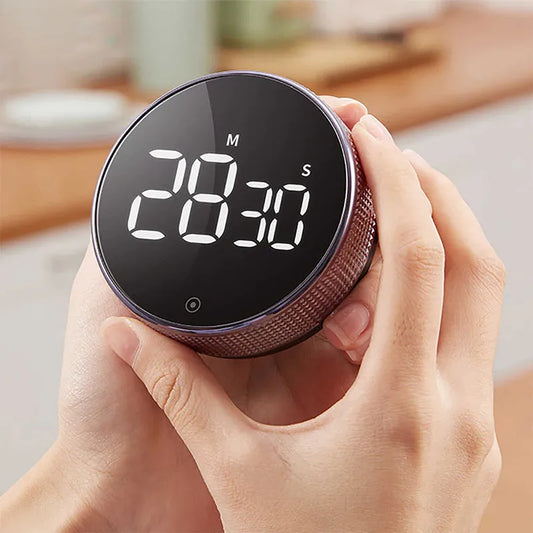 Temporizador digital LED magnético para cocina y estudio