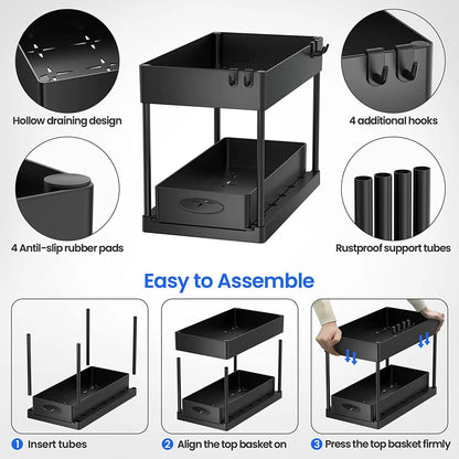 Organizador de lavabo multifunción
