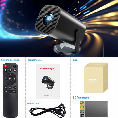 Proyector portátil inteligente 4K con WiFi6 y Android