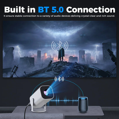 Proyector portátil inteligente 4K con WiFi6 y Android