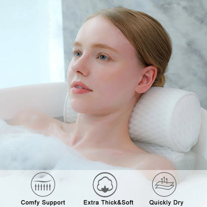 Almohada de Baño Air Mesh con Soporte para Cuello, Cabeza y Espalda