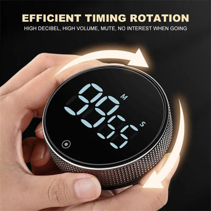 Temporizador digital LED magnético para cocina y estudio