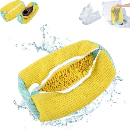 Bolsa de lavado para zapatos con cierre y acolchado protector
