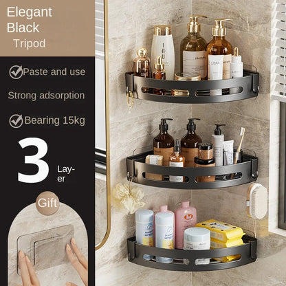 Estantería de esquina para baño o cocina