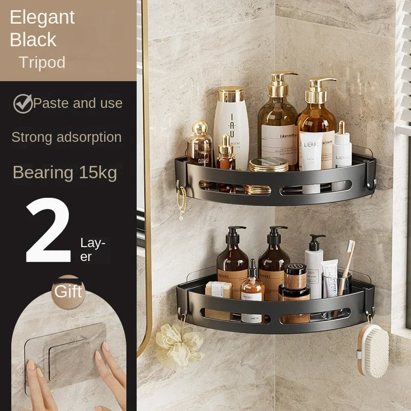 Estantería de esquina para baño o cocina
