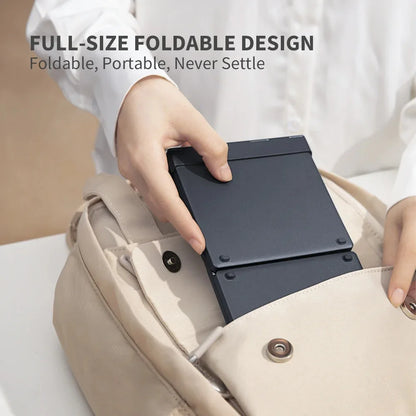Teclado inalámbrico plegable con Bluetooth y teclado numérico