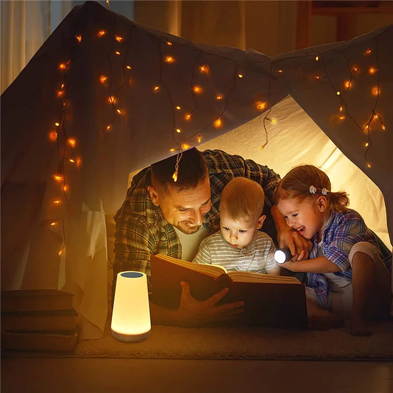 Lámpara de noche RGB con control remoto y ajuste táctil