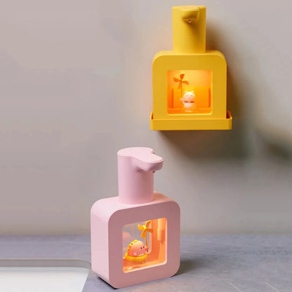 Dispensador automático de jabón en espuma con diseño infantil
