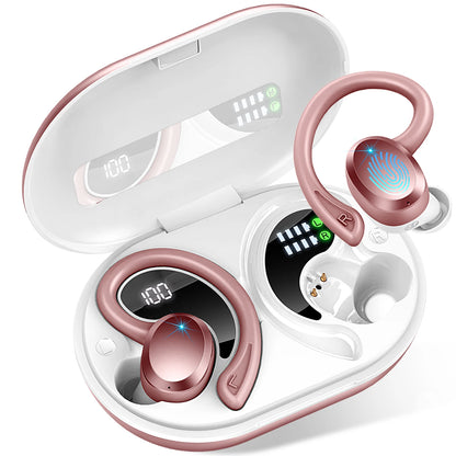 Auriculares inalámbricos Bluetooth 5.3 con micrófono y graves potentes