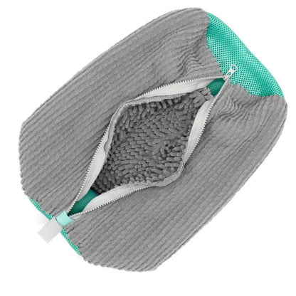 Bolsa de lavado para zapatos con cierre y acolchado protector