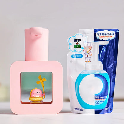 Dispensador automático de jabón en espuma con diseño infantil