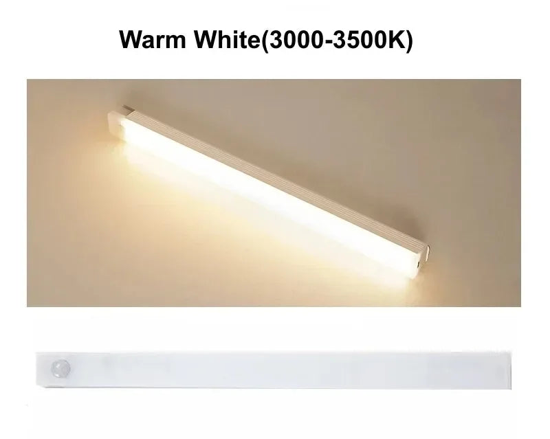Lámpara LED portátil con sensor de movimiento PIR recargable