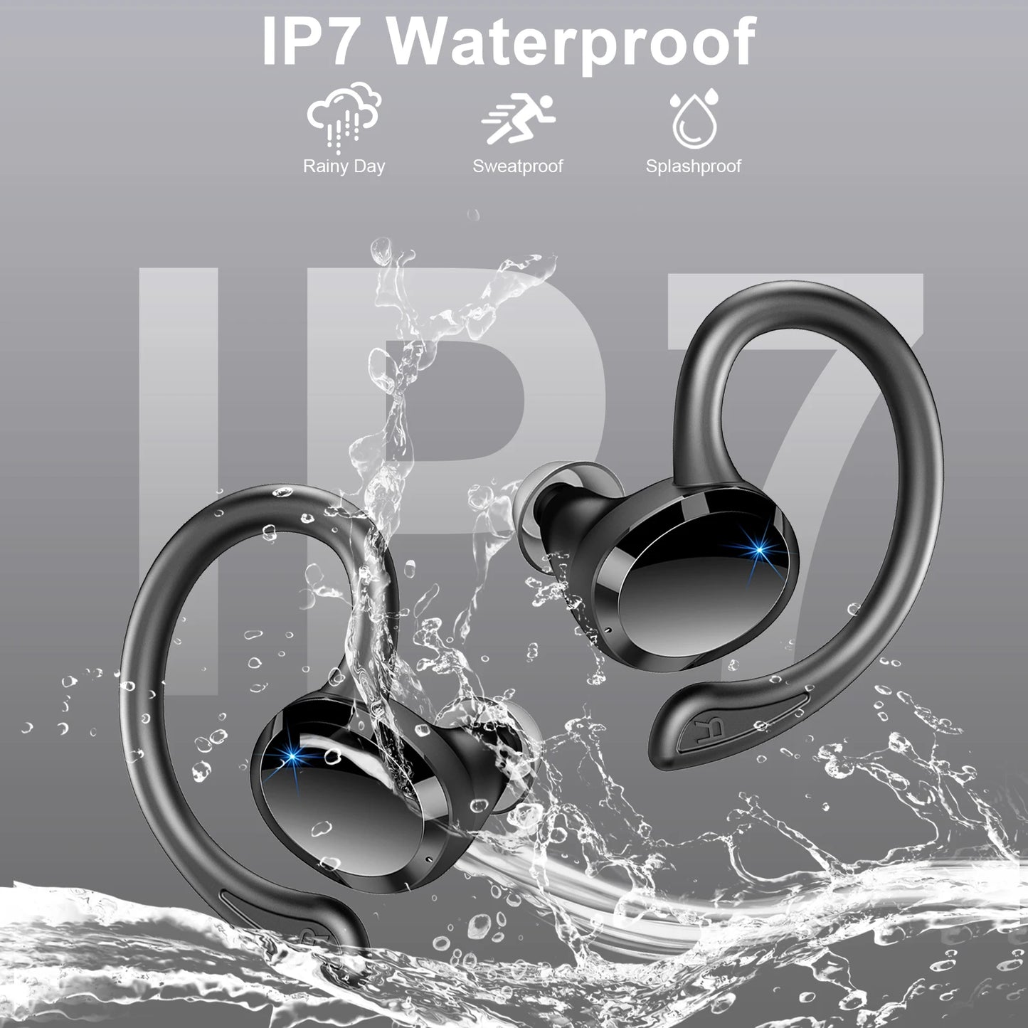 Auriculares inalámbricos Bluetooth 5.3 con micrófono y graves potentes