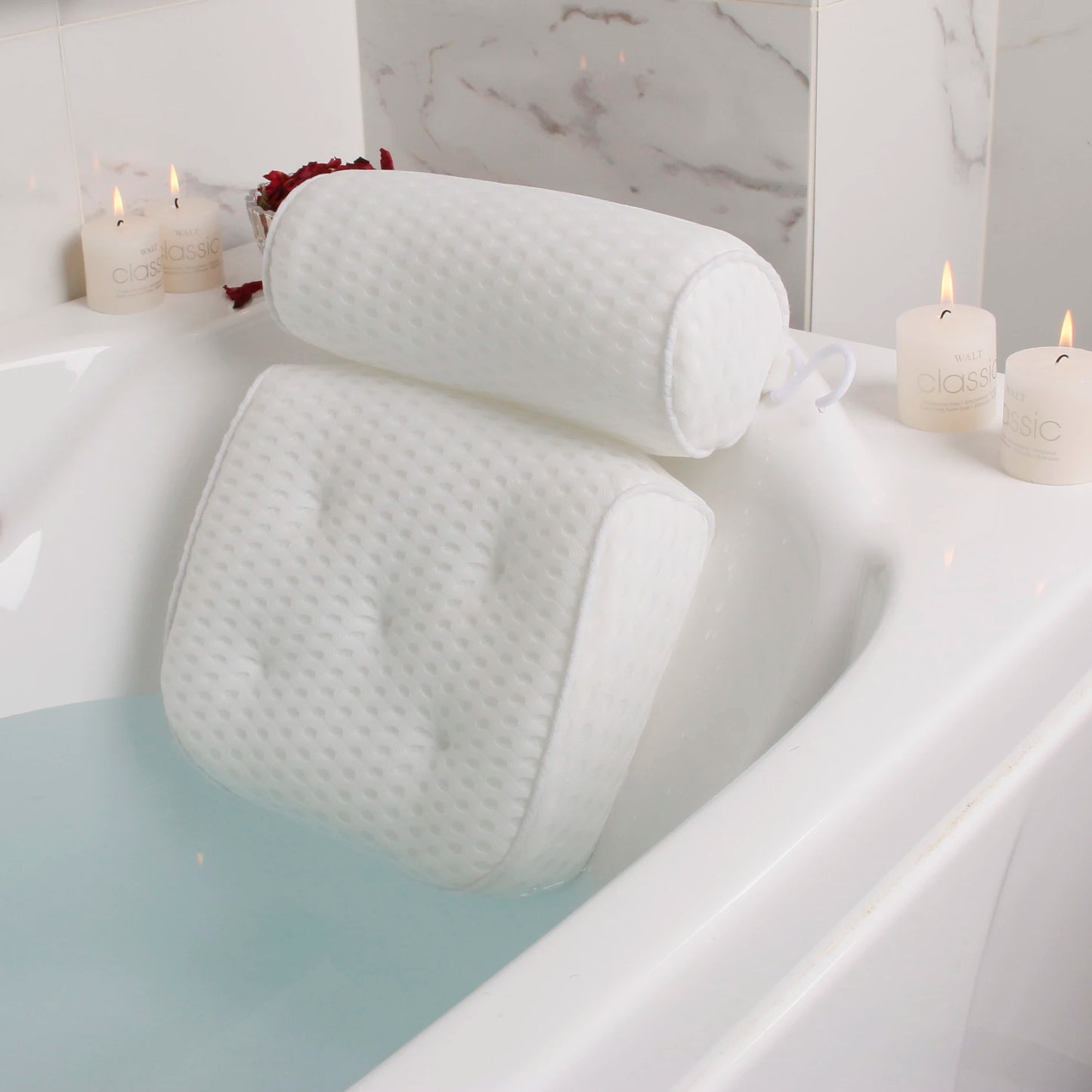 Almohada de Baño Air Mesh con Soporte para Cuello, Cabeza y Espalda