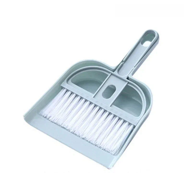 Set mini escoba y cepillo con recogedor para escritorio