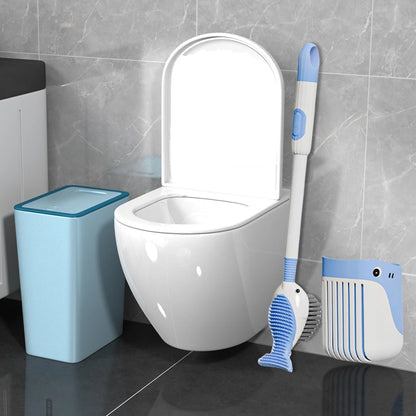 Cepillo de baño montado en pared con diseño animal y soporte