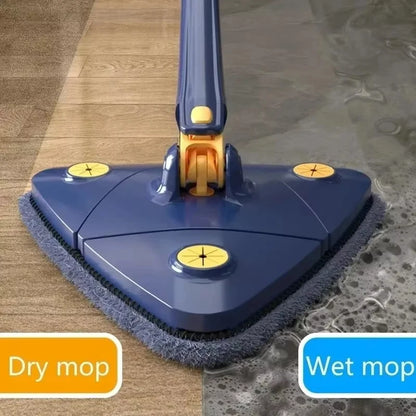 Mopa triangular telescópica giratoria 360° para pisos y techos