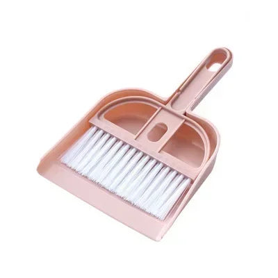 Set mini escoba y cepillo con recogedor para escritorio