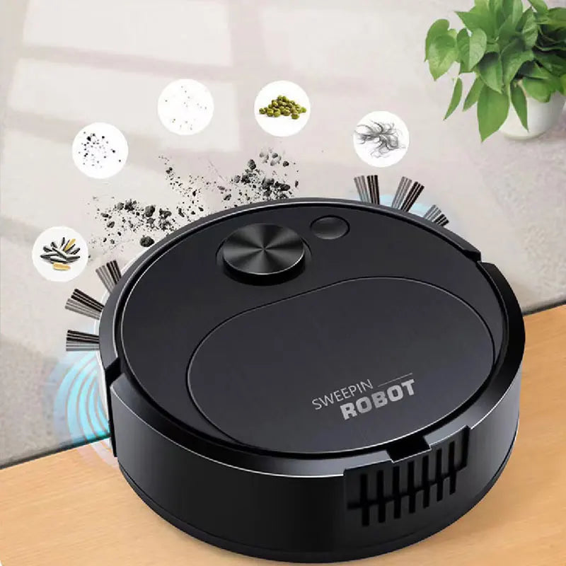 Aspiradora Robot Inteligente 3 en 1 con Carga USB