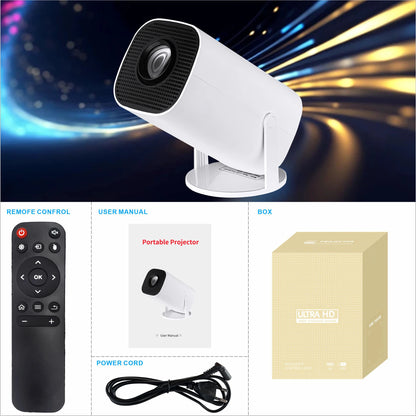 Proyector portátil inteligente 4K con WiFi6 y Android
