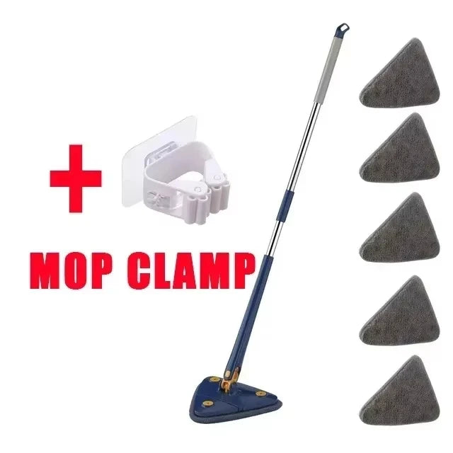 Mopa triangular telescópica giratoria 360° para pisos y techos