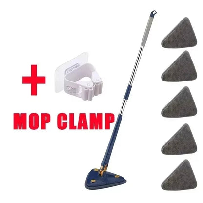 Mopa triangular telescópica giratoria 360° para pisos y techos