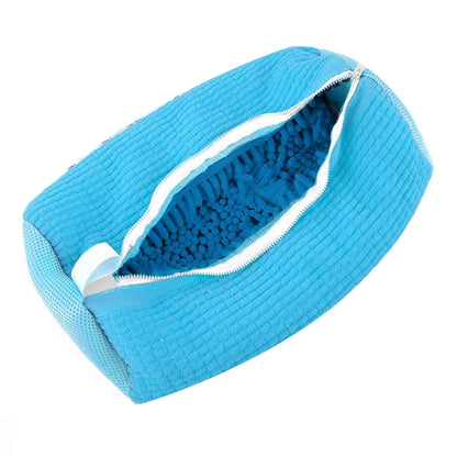 Bolsa de lavado para zapatos con cierre y acolchado protector
