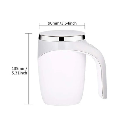 Taza mezcladora automática recargable de acero inoxidable