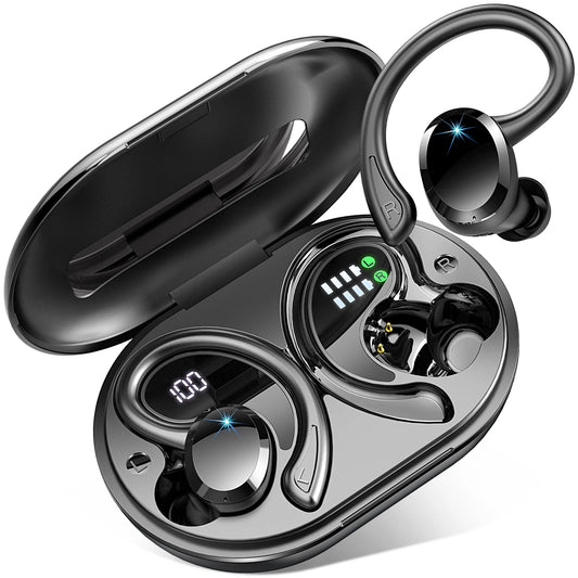 Auriculares inalámbricos Bluetooth 5.3 con micrófono y graves potentes