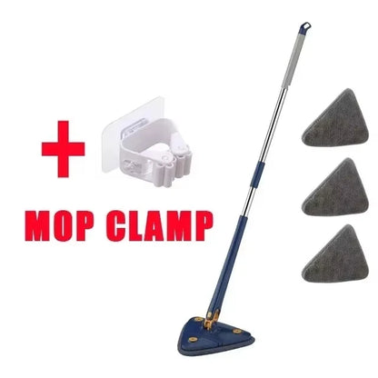 Mopa triangular telescópica giratoria 360° para pisos y techos