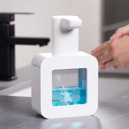 Dispensador automático de jabón en espuma con diseño infantil