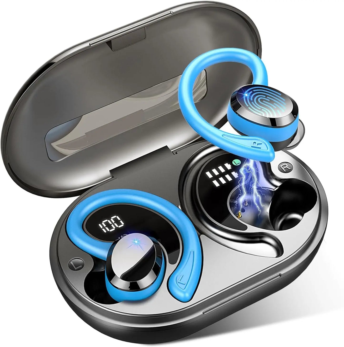 Auriculares inalámbricos Bluetooth 5.3 con micrófono y graves potentes