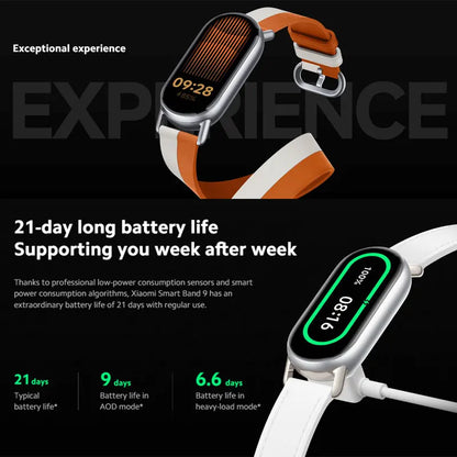 Pulsera inteligente con pantalla AMOLED y monitor de salud