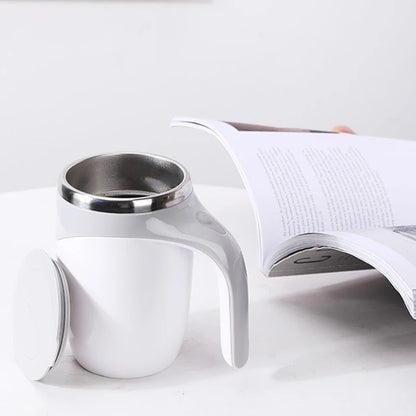 Taza mezcladora automática recargable de acero inoxidable